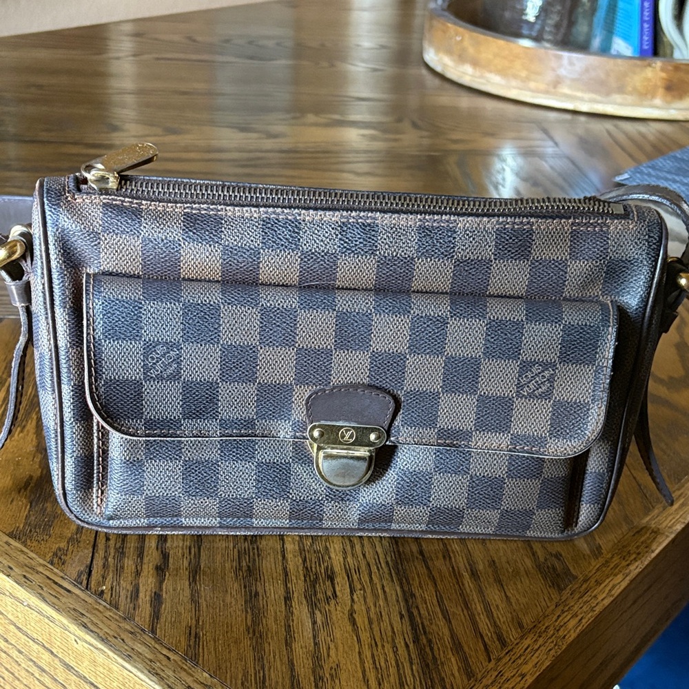 LOUIS VUITTON Ravello Shoulder Bag GM Brown Damier